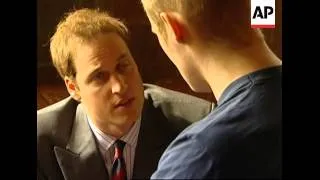William and Harry meet staff and patients at military rehabilitation centre