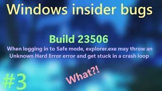 Reading the funniest Windows Insider bugs #3