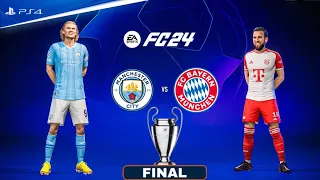 FC 24 - Manchester City Vs Bayern Munich - Champions League Final | PS4™ Slim Gameplay [1080P 60fps]