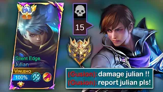 Julian Top 1 Global | TOXIC VALE in Rank Game! This is what happened..| MLBB