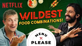 A Wild Food Journey With Bear Grylls Ft. Kishen Das | Menu Please | Ranveer Vs Wild With Bear Grylls