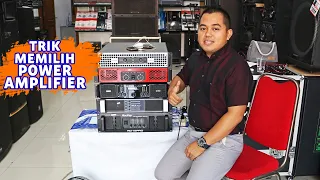 Trik cara memilih dan membeli POWER AMPLIFIER