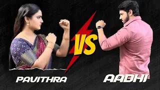 Pavithra vs Aadhi | karate training for Aadhi | priyamsnathozhi | suntv | @LifeofVickyRoshan