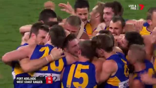 Port Adelaide v West Coast - First Elimination Final, 2017 - Last Two Minutes - AFL