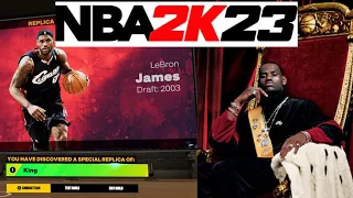 NBA 2K23 LeBRON JAMES "KING" REPLICA BUILD