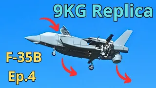 F-35B Testing 2x130mm Highvoltage EDF First Hover schubeler 20Kg output Stability |  DJI mini 4 pro