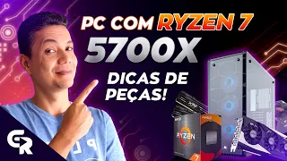 🟢 PC COM RYZEN 7 5700X | Dica de configuração completa para games e trabalho!