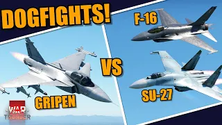 War Thunder DEV - THE BEST DOGFIGHTER in the GAME? JAS-39A GRIPEN vs Other FIGHTERS!