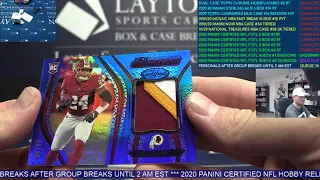 2020 Panini Certified 1st off the Line FOTL Premium Edition Football 10 Box Break #1