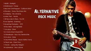 Muse, Radiohead, RHCP, Placebo, Coldplay, Linkin Park - Best Alternative Rock 70s 80s 90s Playlist