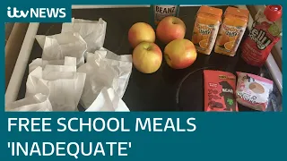 Free school meal food parcels labelled 'degrading' | ITV News