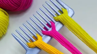 Amazing 4 Beautiful Woolen Yarn Flower making ideas with Hair Comb | Easy Sewing Hack