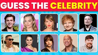 Guess the Celebrity in 5 sec | 100 most famous people in 2024 | Celebrity quiz