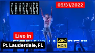 CHVRCHES Live In Fort Lauderdale, FL 5/31/22 - Concert 4K HDR Video