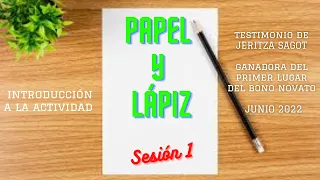 PAPEL Y LAPIZ  SESION 1