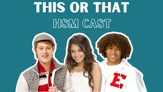 Vanessa Hudgens and the cast of High School Musical play "This or That"