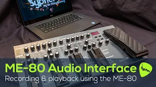 Boss ME-80 Guitar Multi-Effects Pedal - The ME-80 as an AUDIO INTERFACE for recording to a computer.