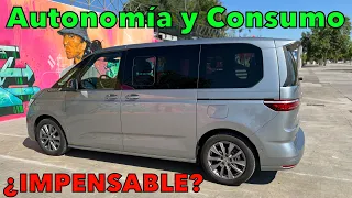 ¿IMPENSABLE? Volkswagen MULTIVAN eHybrid PRUEBA de AUTONOMÍA y CONSUMO furgoneta PHEV MOTORK