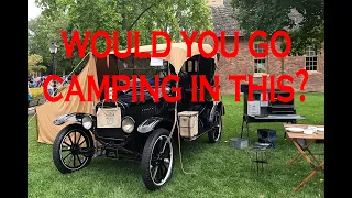 100 Year Old Camping Tent Trailer and Cooking Equipment That This Guy Collects Is Amazing!