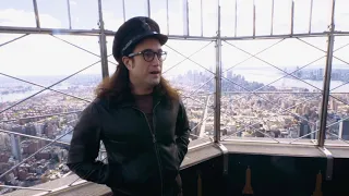 Sean Ono Lennon lit up the Empire State Building sky blue for John Lennon's 80th Birthday