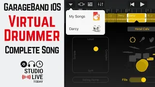 How to create a virtual drummer track in GarageBand iOS