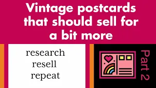 HOW TO PRICE VINTAGE POSTCARDS | these are easy to find but worth a bit more