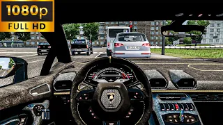 Lamborghini Huracan Performante 2017 | City Car Driving [Steering Wheel] - Normal Driving