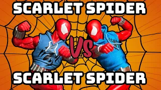 Marvel Legends Scarlet Spider vs Mafex Scarlet Spider