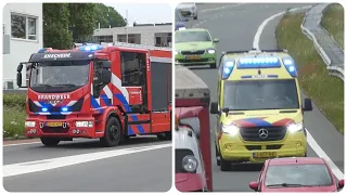 [17-5-2022] [Luchthoorn] TS 05-4131 P1 naar een OMS melding en Ambulance 05-153 A1 naar het MST