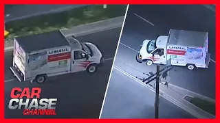 Stolen U-Haul truck leads authorities on LA pursuit | Car Chase Channel