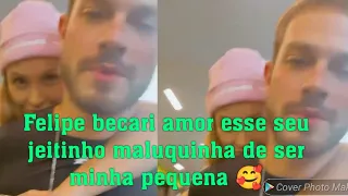 Felipe becari: amor esse seu jeitinho lindo de ser minha menina mulher ❤️🥰