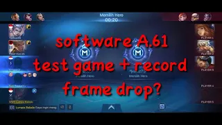 Realme C3 software A.61 test baterai test game mobile legends