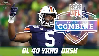 All DL 40 Yard Dash   NFL Combine 2020