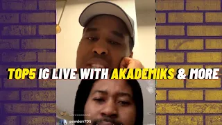 Top5 Goes IG Live w/ Akademiks + Opps & Pressa | Disses We Love Hip Hop, Lil Berete & More