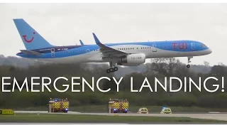 Thomson 757 EMERGENCY LANDING at Manchester Airport | Stuck Flaps | TOM6606
