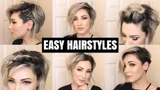 EASY HAIRSTYLES FOR SHORT HAIR | CHLOE BROWN