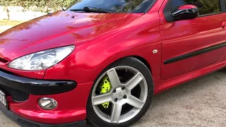 PEUGEOT 206 ŞEKER KIRMIZI KAPLAMA