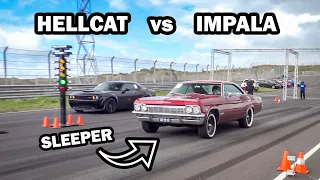1965 Impala SS  -vs-  Challenger Hellcat Redeye  -vs-  Mustang GT 5.0