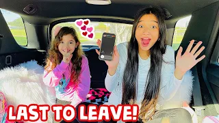 LAST TO LEAVE OUR PARENT'S CAR WINS 1000 CHALLENGE! MATTY B SHOWS UP!😱