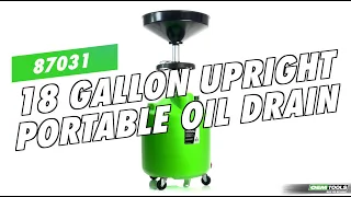 OEMTOOLS 87031 18 Gallon Upright Portable Oil Drain