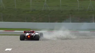 Giovinazzi crash into the barriers | 2020 Pre-season testing Day 5
