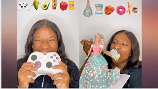 asmr cakes controller barbie cakes