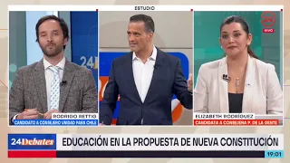 🗣️ Hoy en #24Debates conversaremos con Elizabeth Rodríguez y Rodrigo Rettig sobre educación.