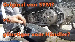 Replacing the V-belt on Sym Jet 14 125 (2021) / Drive belt | Rollerfix