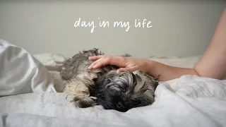 day in my life with a 4 month old puppy