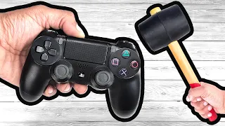 25 WAYS To Break A PS4 Controller 🎮 🔨