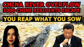 oh God save us: Chinese Residents Were Trapped On Rooftops when China turned into overflowing river