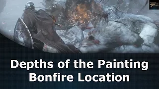 Dark Souls 3 Ashes of Ariandel Depths of the Painting Bonfire Location (Crystal Lizard & Ember)