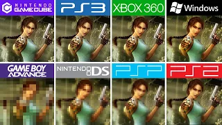 Tomb Raider Legend (2006) GBA vs GameCube vs PC vs DS vs PS2 vs PS3 vs PSP vs Xbox 360