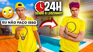 PASSEI 24 HORAS SENDO O LEOZINHO *bati o carro dele